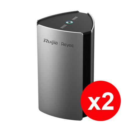 Kit 2 x Router Mesh Wi-Fi 6 Dual Band, AX3200, 4 x RJ45 1G, 4 dBi, Cloud Management - Ruijie RG-M32(2PACK) Ruijie Networks - 1
